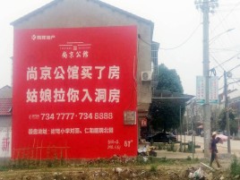 府谷墙体广告在乡镇、农村市场的媒体优势