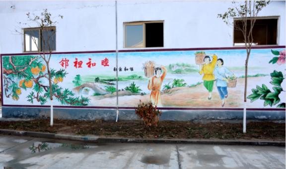 府谷乡镇文化墙 乡风文明焕发新活力